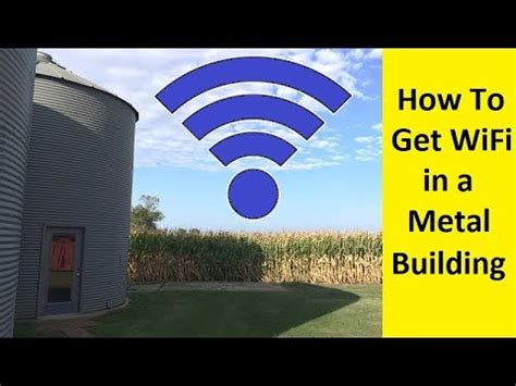 how to boost your internet in a metal house|wiring wifi into metal shed.